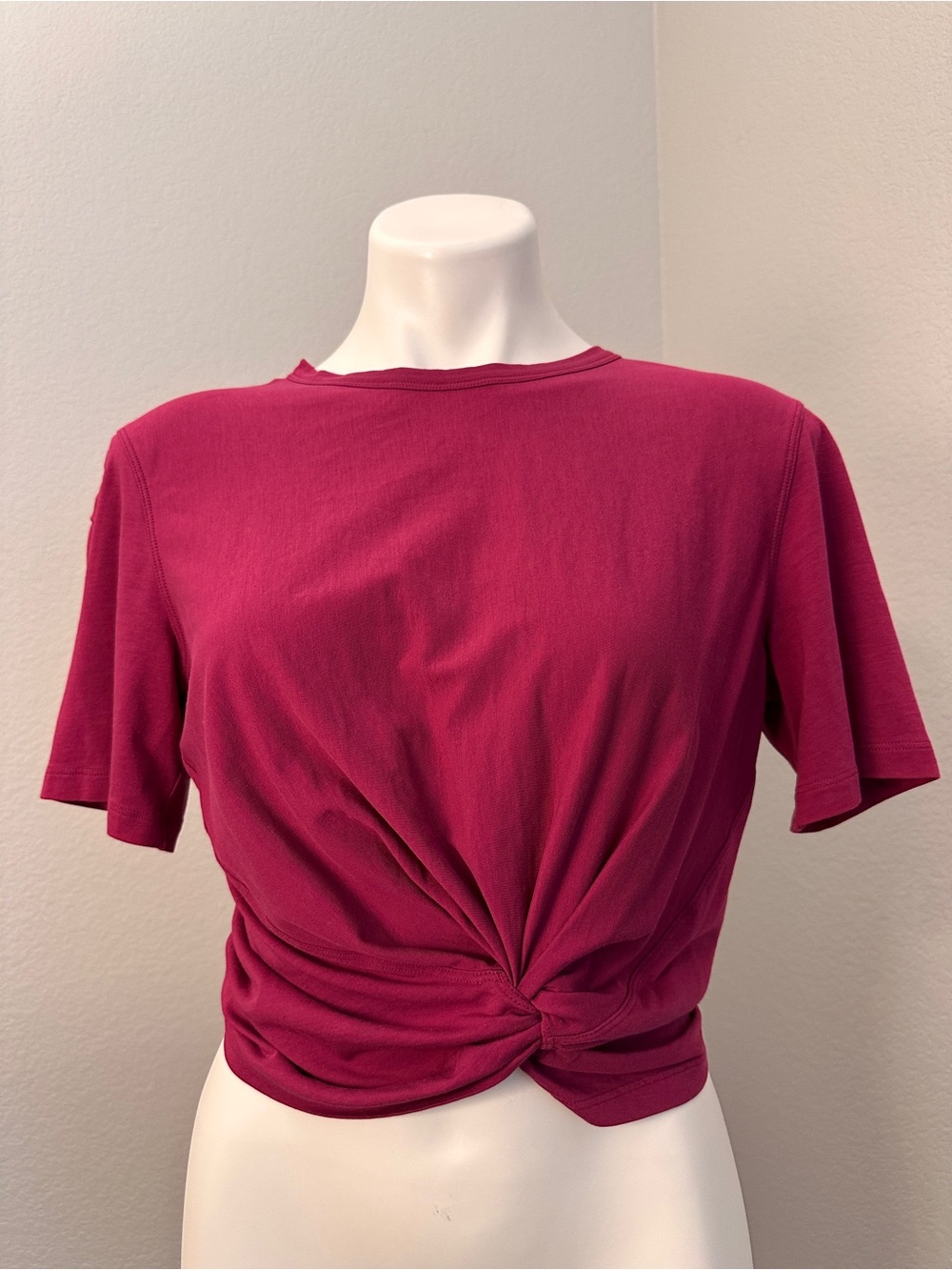 Lululemon Raspberry Twist-Front Crop Top